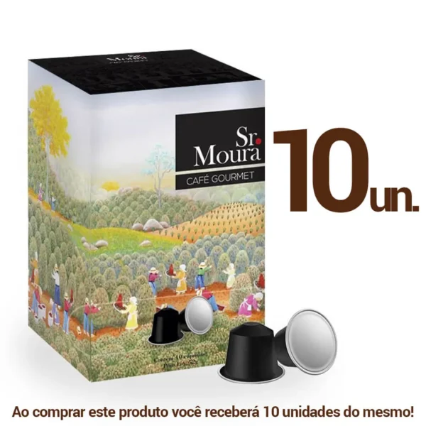 CAFÉ SR. MOURA CÁPSULAS (Gourmet) (10 UNIDADES ATACADO)